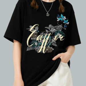 Butterfly Love Black T-shirt